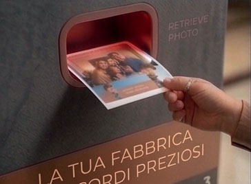 Stampa immediata della fotografia reale brandizzata